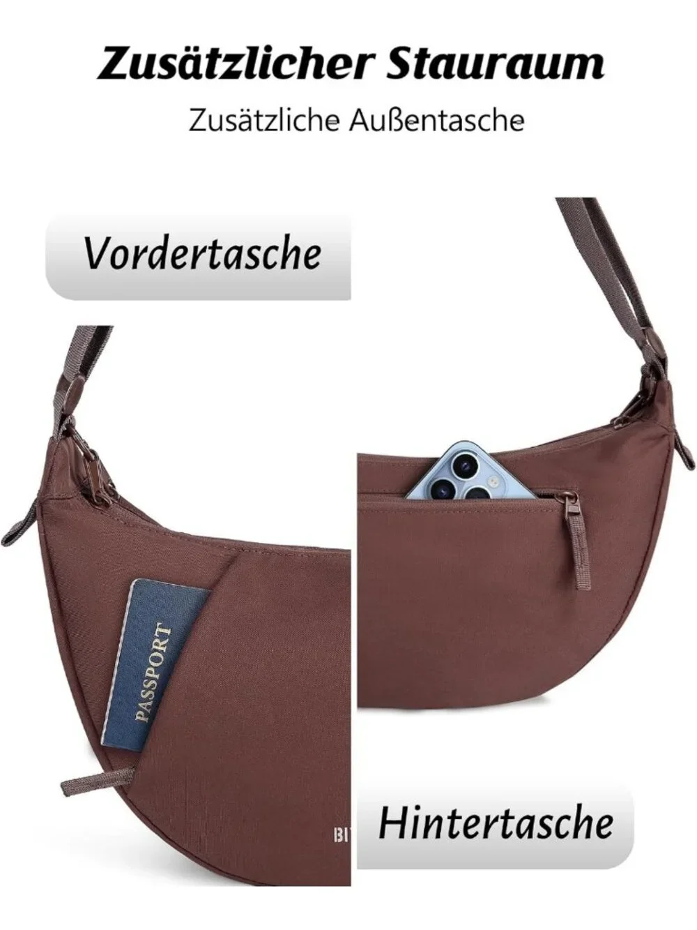 Stylish Anti-Theft Crossbody Bag for Women | Waterproof Hobo Purse with Hidden